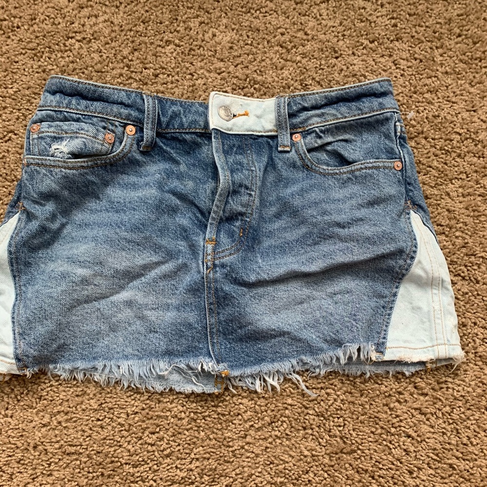 Free people jean skirt